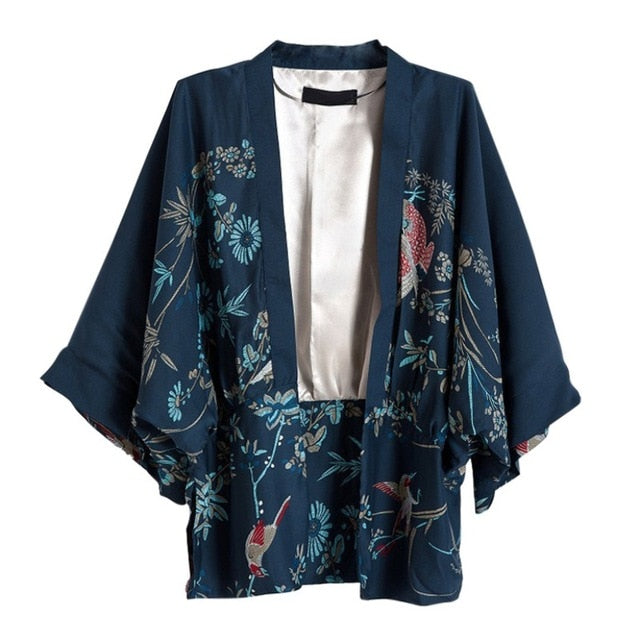 Haori Elegante con Diseño Japonés