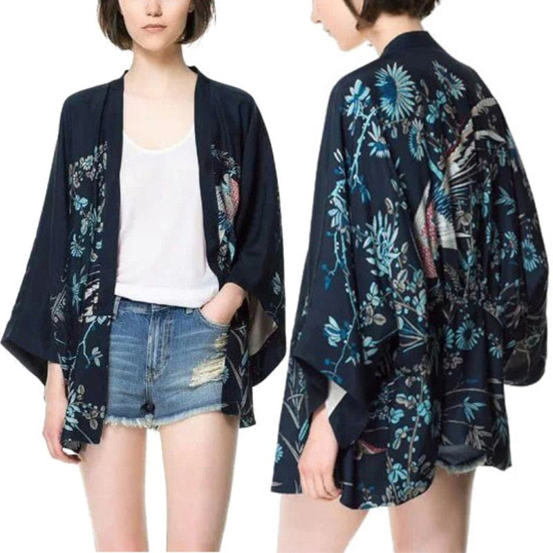 Haori Elegante con Diseño Japonés